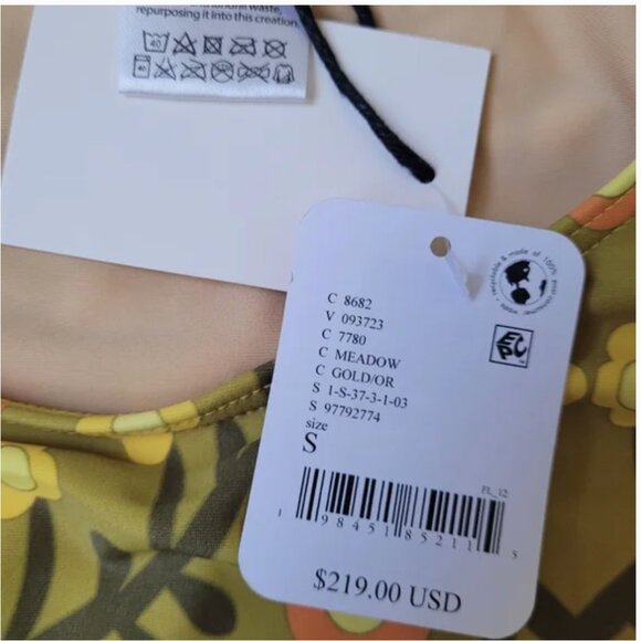 Free People Atmosea Surf Swim One Piece Floral Suit size S - Picture 6 of 7